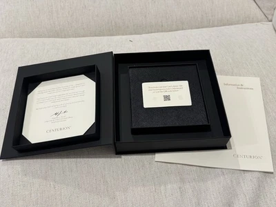 AMERICAN EXPRESS CENTURION REPLACEMENT BOX INFO AND BOOKLET NO CARD EMPTY BOX B - Image 1 of 4