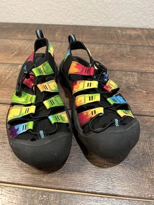 Keen Newport Retro Rainbow Tie Dye Waterproof Sandals women’s Size 10 - Image 1 of 4