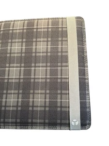 Yak Pak Canvas Portfolio Original iPad and iPad 2 Plaid Multicolor - Picture 1 of 7