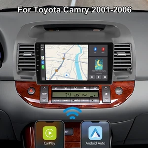 For Toyota Camry 2002-2006 Apple CarPlay Android 14 Car Stereo Radio WiFi 4＋64G - Picture 1 of 13