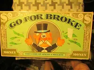 COMPLETE Vintage 1965 GO FOR BROKE Board Game by Selchow & Righter - Picture 1 of 1