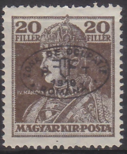 DEBRECEN 1919 - OCUPACIÓN RUMANA HÚNGARA Mi.: 39b - **MONTADO** - Imagen 1 de 1