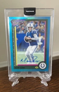 MATT RYAN AUTO 2022 PANINI CLASSICS BLUE PRIZM 2/2 1/1 Last/#/Color Match HOF? - Picture 1 of 3
