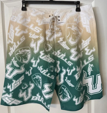 Men's NEW South Florida USF Bulls Sz 38 X 11  Swim Shorts Cover