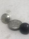 Vintage CD (civil Defence) Buttons  3 X items Bakerlite And White Metal.