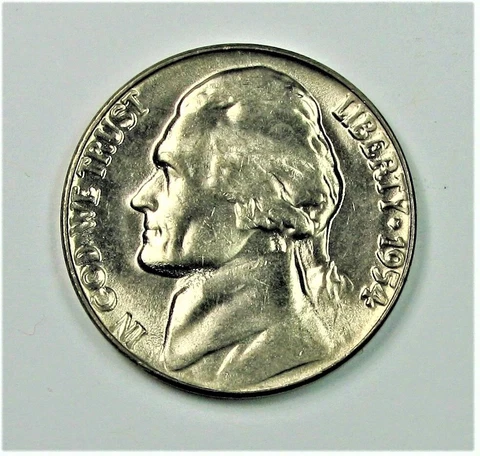 1954 UNCIRCULATED JEFFERSON NICKEL CHOICE TO GEM BU Cover
