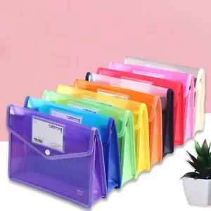 Cartella file A4/A5 cancelleria stoccaggio impermeabile portafoglio PVC organizzatori ufficio~ - Foto 1 di 26