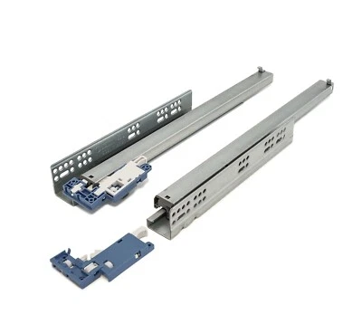 Guide Scorrevoli Quadro Cassetto con Ammortizzatore – Estrazione Totale - Immagine 1 di 4