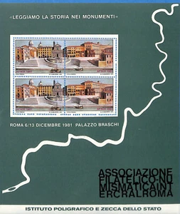 ITALIEN - PLAKATMARKE - CHIUDILETTETERA 1981 ROMA PALAZZO BRASCHI (L0179-204) - Bild 1 von 1