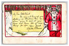 Postcard Note From Santa Claus My Dear Little Friend Stockings