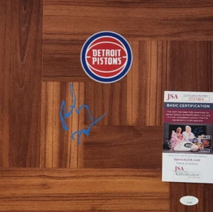 Rick Mahorn Signed Floorboard w/ JSA COA #AT63464 Detroit Pistons - Picture 1 of 2
