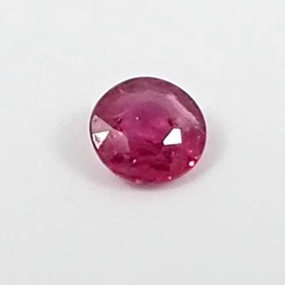 Natural 0.25 carat 3.8 mm Round Purplish Red Color Ruby Loose Gemstone, L07 - Image 1 of 4