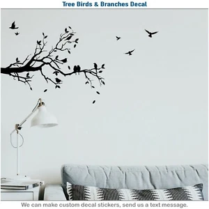 Wall Decal, Tree Branches Vinyl, Wall Stickers, Home Decor, Silhouette Art 032 - Picture 1 of 9