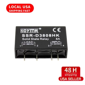 US STOCKPCB Dedicated with Pins Hoymk SSR-D3808HK 8A DC-AC Solid State Relay SSR - Picture 1 of 6