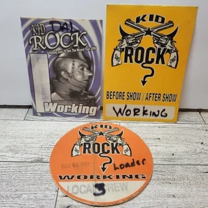 Lot of 3 Kid Rock Tour Crew Backstage Passes 1999 & 2006 - Picture 1 of 5