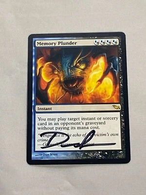 MTG Memory Plunder Artist Proof and Signature Signed Scott - Image 1 of 2