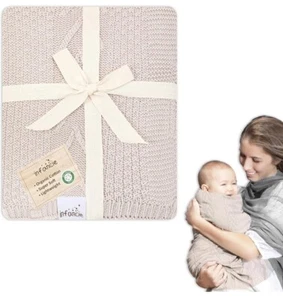 Ultra-Soft Organic Cotton Baby Blanket - Ideal Swaddle Blanket for Soothing... - Picture 1 of 7
