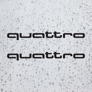 2x Quattro Decal Vinyl Stickers for Audi Cars Sport - Picture 1 of 13