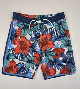 Burnside Board Shorts Swimsuit Mens 30 Floral Hawaiian Surfing Beach - Picture 1 of 19