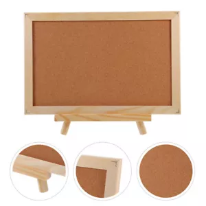 Cork Display Board Frame Bulletin Board Board Easel Stand Notice Board Small - Picture 1 of 11