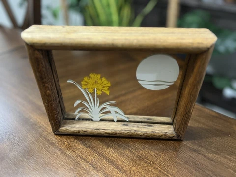 Vintage 1970’s John Lee Framed Mirror 7”x9” Cover
