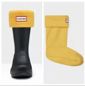 Hunter Boot Sock Yellow Short Womens Medium Sz 5-7 NEW - Picture 1 of 5