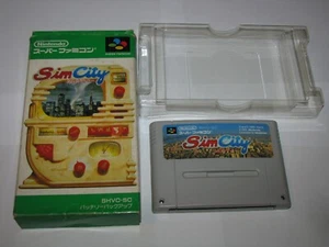 Sim City Super Famicom SFC Japan import Boxed (no manual) US Seller - Picture 1 of 10