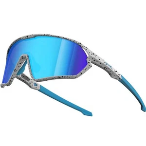 Youth Baseball Shield Polarized 1206 White / Dot / Blue White Blue White - Picture 1 of 9