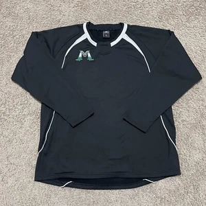 Vintage Michigan Battle Cats Basisschicht Herren groß schwarz Coach Seitenlinie Therma Easton - Bild 1 von 12