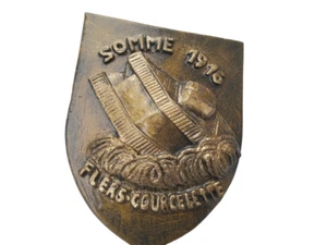 Blason Somme 1916 -Flers Courcelette ( English Tank Mark 1)📌4a. - Imagen 1 de 1