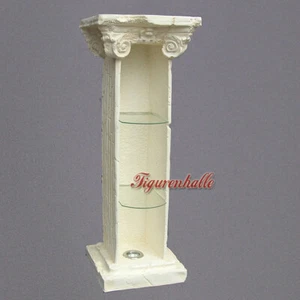 Deko Säule Glasboden Dekosäule Regal Vitrine Möbel Barock Antik Medusa Antik - Bild 1 von 4