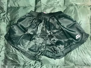NIB Emerald Green Buffalo Sports Nylon Satin Soccer Shorts Elastic XL/XXL 42 - Picture 1 of 4
