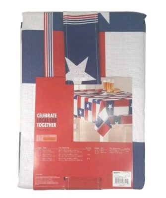 Tablecloth Celebrating Local Life Together 60in x 102in NEW Kohls American Flag - Image 1 of 4