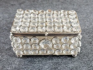 Nanette Lepore Echt Kristall Schmuck/Schmuckkästchen Maße 5"x3,5"x3" - Bild 1 von 5