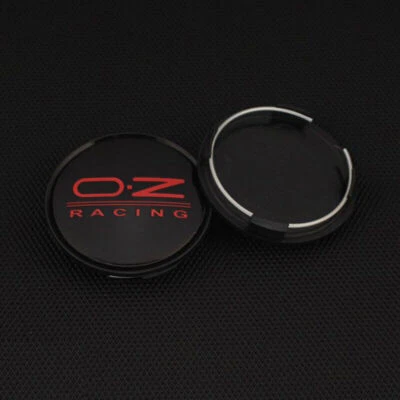 4x 63mm OZ O.z Racing Schwarz/Rot Felgendeckel Nabendeckel M595 für Superturismo - Bild 1 von 3