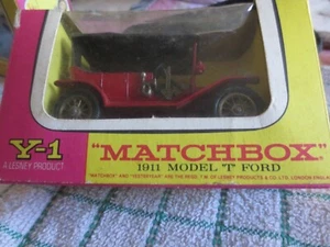 Matchbox 1911 Model "T" Ford Y-1, A Lesney Product. Models Of Yesteryear - Picture 1 of 1
