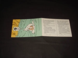 TINTIN CARTE DOUBLE PUBLICITÉ ESSENCE DIESEL Q8 DE 1988 - Picture 1 of 1