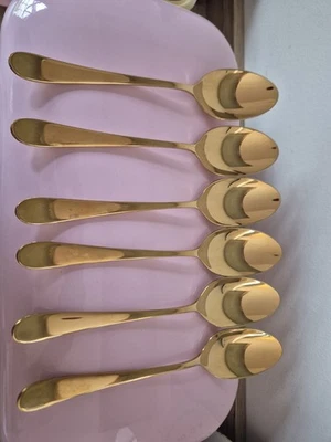 NEU 6 Suppenlöffel WMF professional Weihnachten GOLD spülm.fest OVP Besteck - Bild 1 von 4