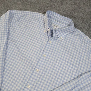 Peter Millar Langarm Hemd Button Down Blau Weiß Baumwolle Herren Größe XL - Bild 1 von 7