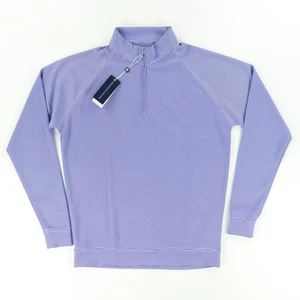 Holderness & Bourne The Somerville Pullover a Righe Indaco Uomo S - Foto 1 di 7