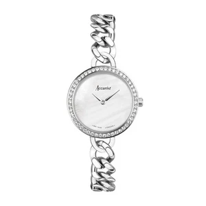 Accurist Ladies Silver Jewellery 28mm Quartz Watch with Blue Dial RRP £169 - Picture 1 of 10