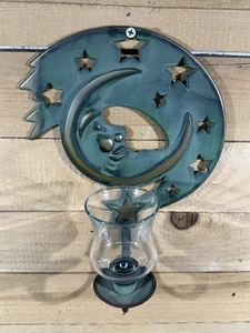 VINTAGE PartyLite Celestial Moon hängender Kerzenständer Kerzenständer Wandleuchter - Bild 1 von 4
