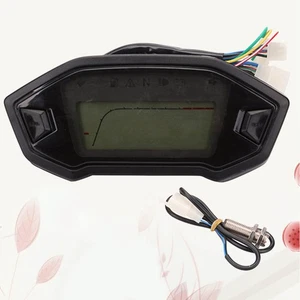  12 V Motorcycle Speedometer Universal Digital Backlight Odometer - Picture 1 of 12