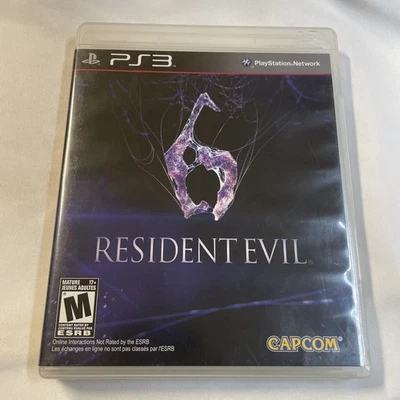 Resident Evil 6 Capcom Sony PlayStation 3 PS3 Horror 2012  Good TESTED - Image 1 of 4