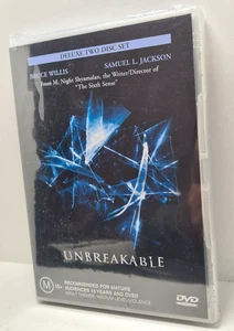 Unbreakable (DVD, 1999) Brue Wills/Samuel Jackson Two Disc Version PAL Sealed - Picture 1 of 4