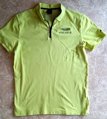 ASTON MARTIN HACKETT - Gr. M  - Polohemd - gelb - Stretch - Zustand: SEHR GUT - Bild 1 von 4