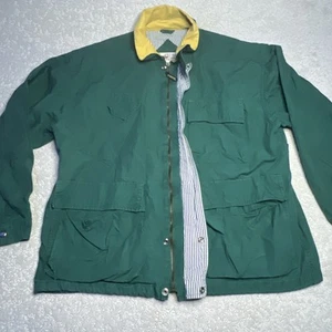 McGregor Jacket Medium Men's VTG Green Full Zip + Snaps 100% Cotton Utility - Bild 1 von 12