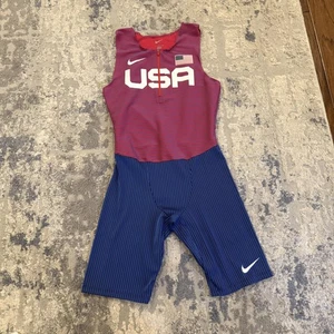 USA Track & Field Speed Anzug Herren klein rot blau Nike AO8055-602 Made in USA - Bild 1 von 14