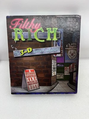 Filthy Rich Board Game 3-D Capitalism Wizards Coast 1998 Richard Garfield - Image 1 of 4