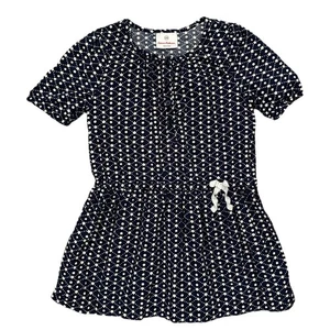 Hanna Andersson Blue & White Floral Daisy Dress Size 4 or 100  - Picture 1 of 2